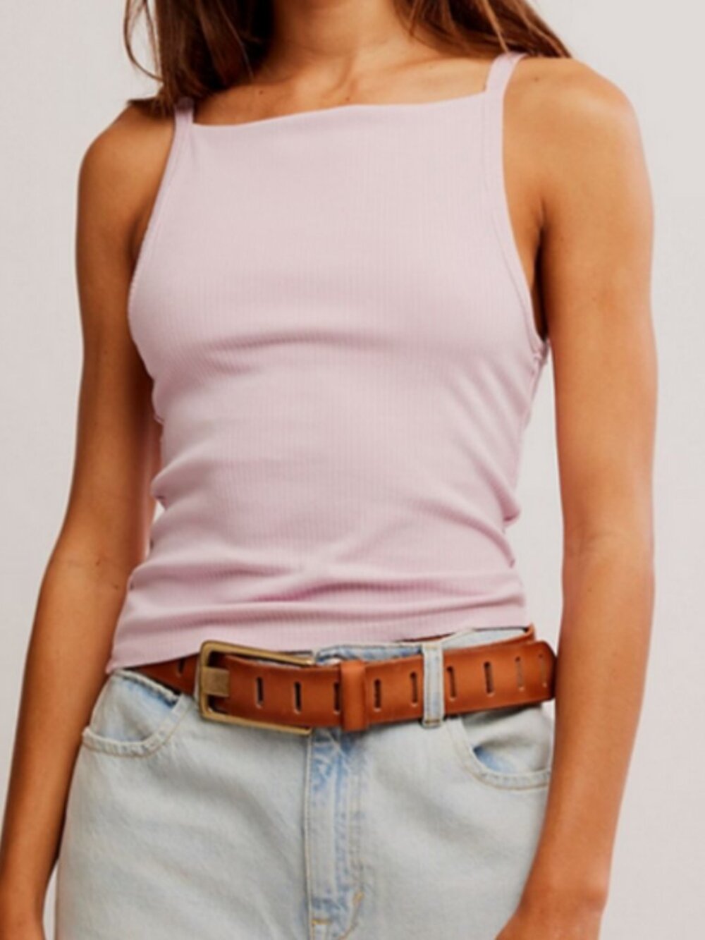 NWT Free People Mia Tank in Pink A Boo